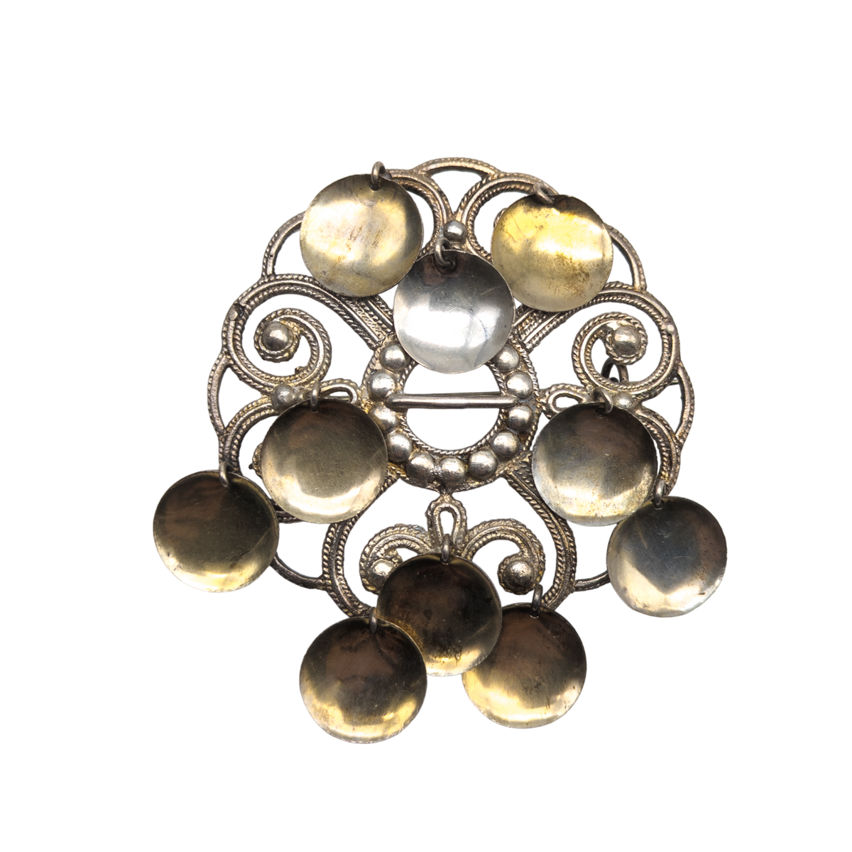 Antique 830s Norwegian Silver Solje Brooch Ballyhoo Curiosity Shop