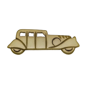 Vintage Bakelite Carved Car Brooch