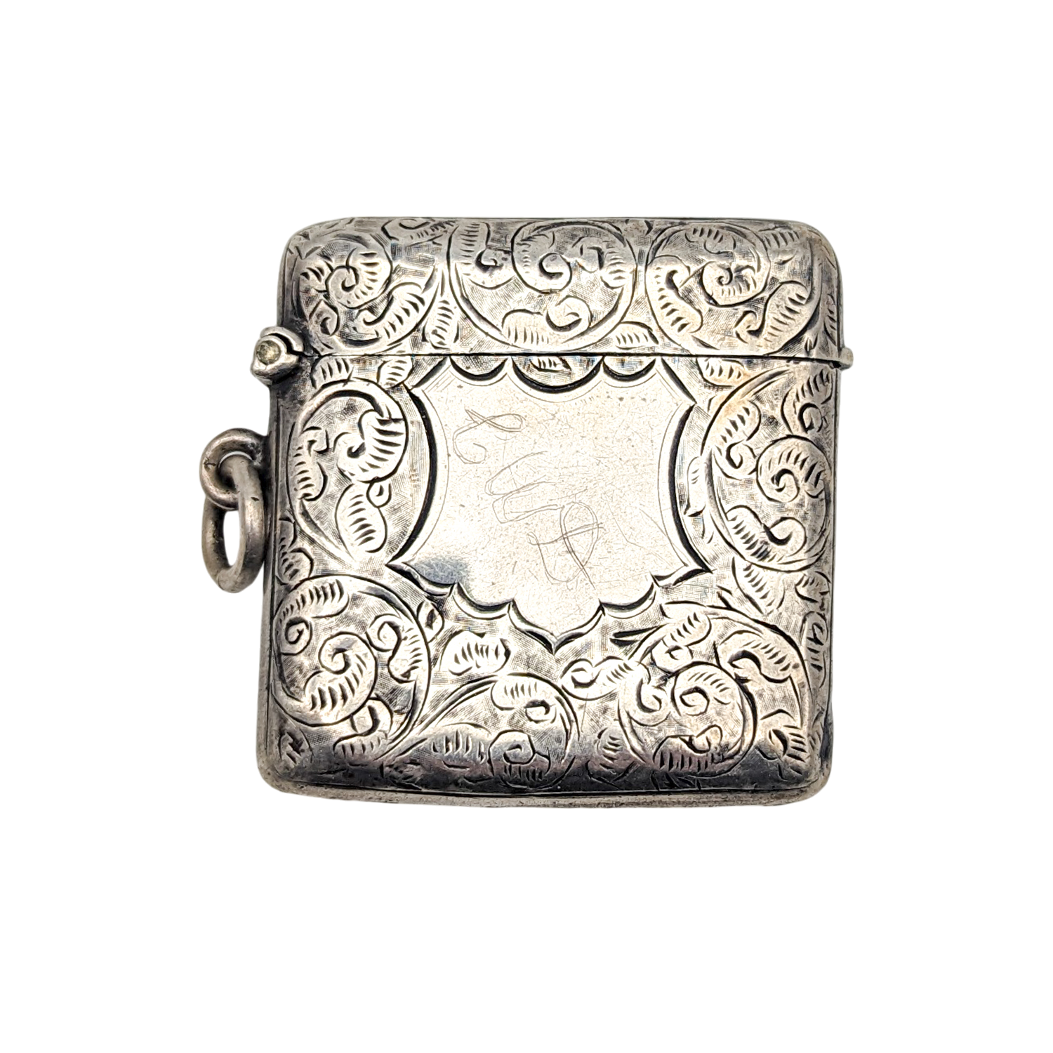 Antique Victorian Sterling Silver Vesta Match Safe