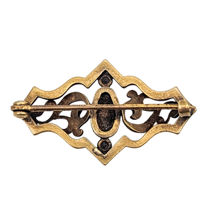 Antique Art Nouveau Gold Filled Brooch