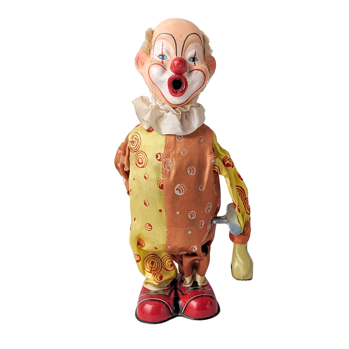 Vintage Bouncing Wind Up Tin Clown – Ballyhoo Curiosity Shop