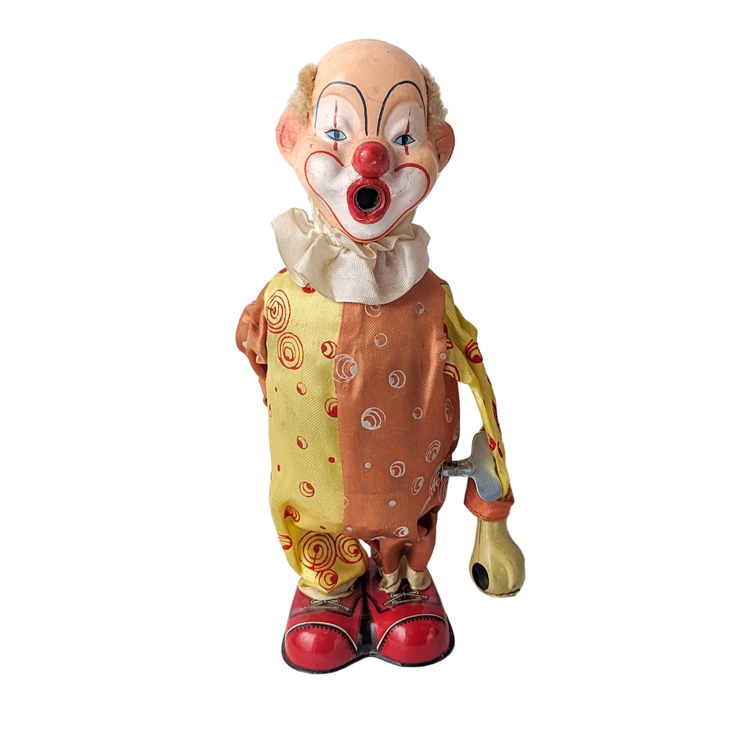Vintage Bouncing Wind Up Tin Clown