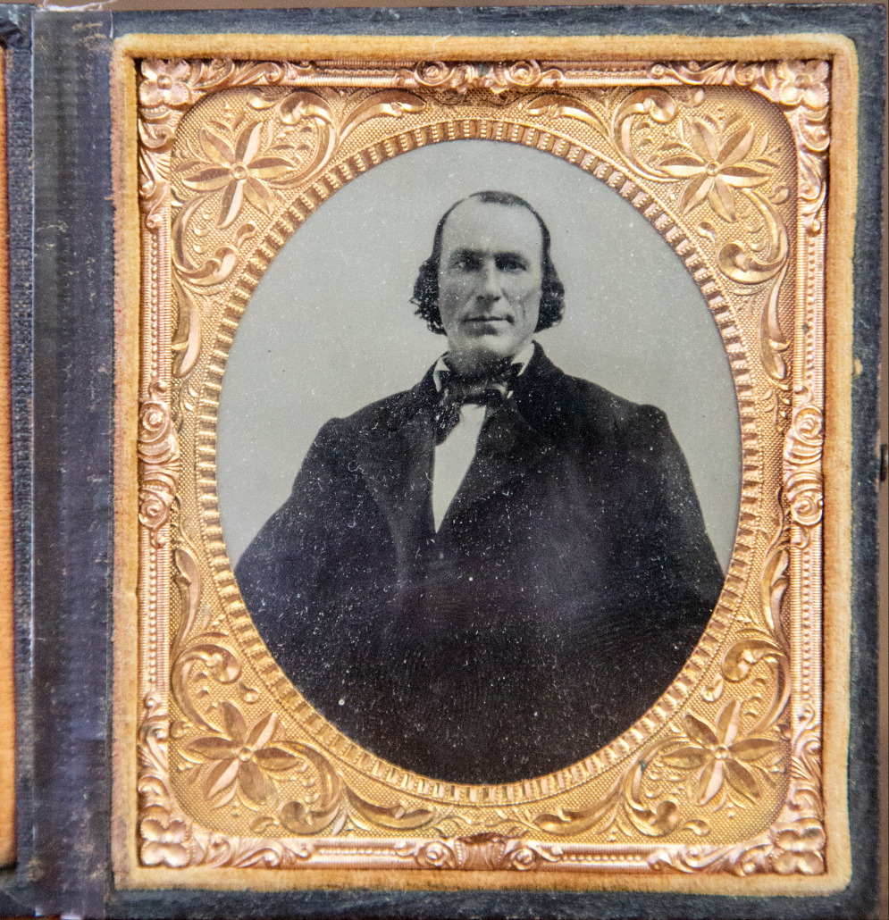 Antique Framed Ambrotype of Large Man