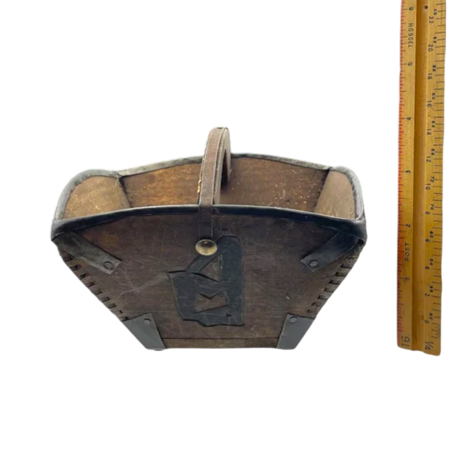 Antique Chinese Wood Rice Basket