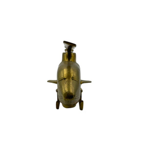 Vintage Brass Helicopter