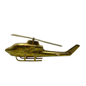 Vintage Brass Helicopter