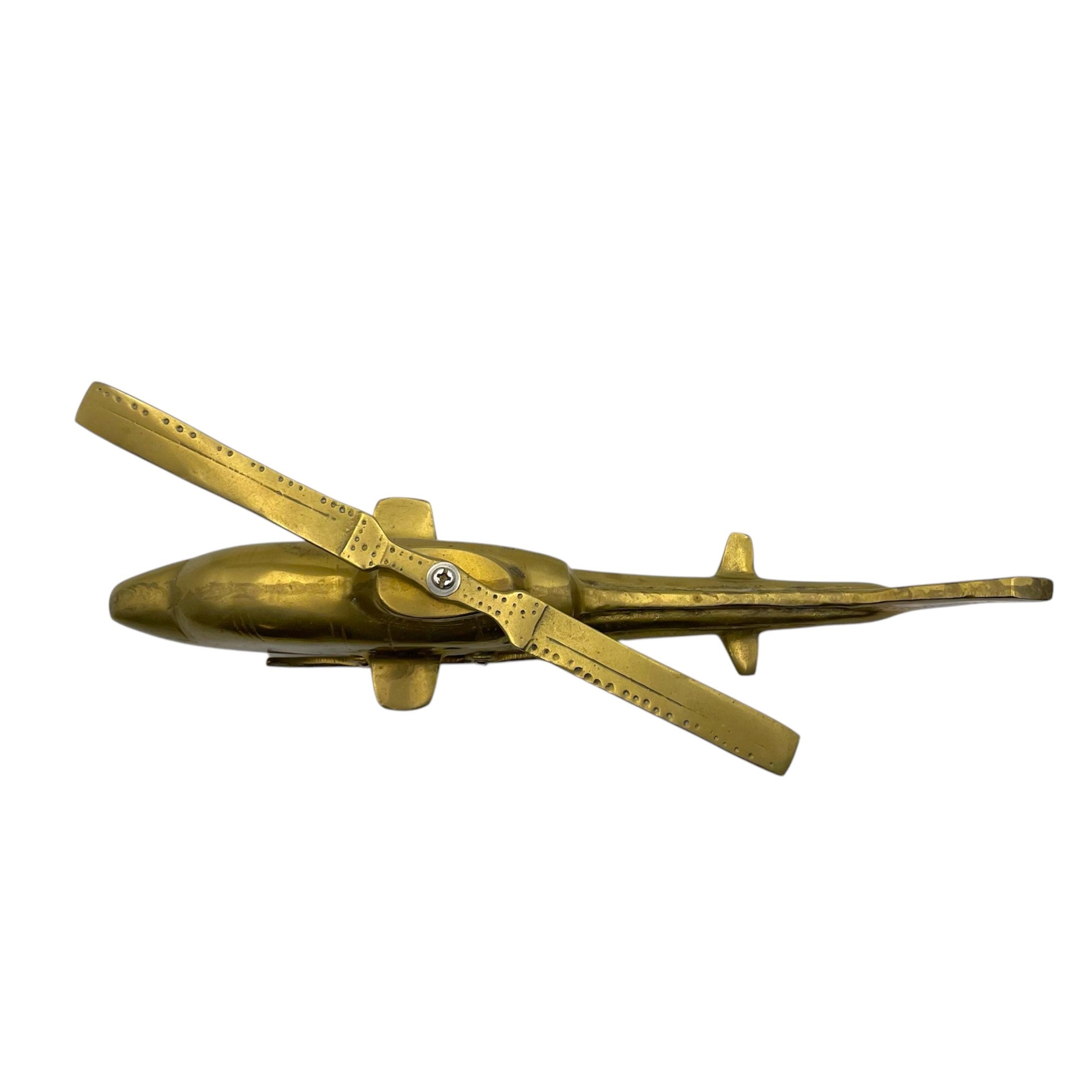 Vintage Brass Helicopter