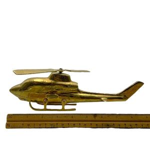 Vintage Brass Helicopter