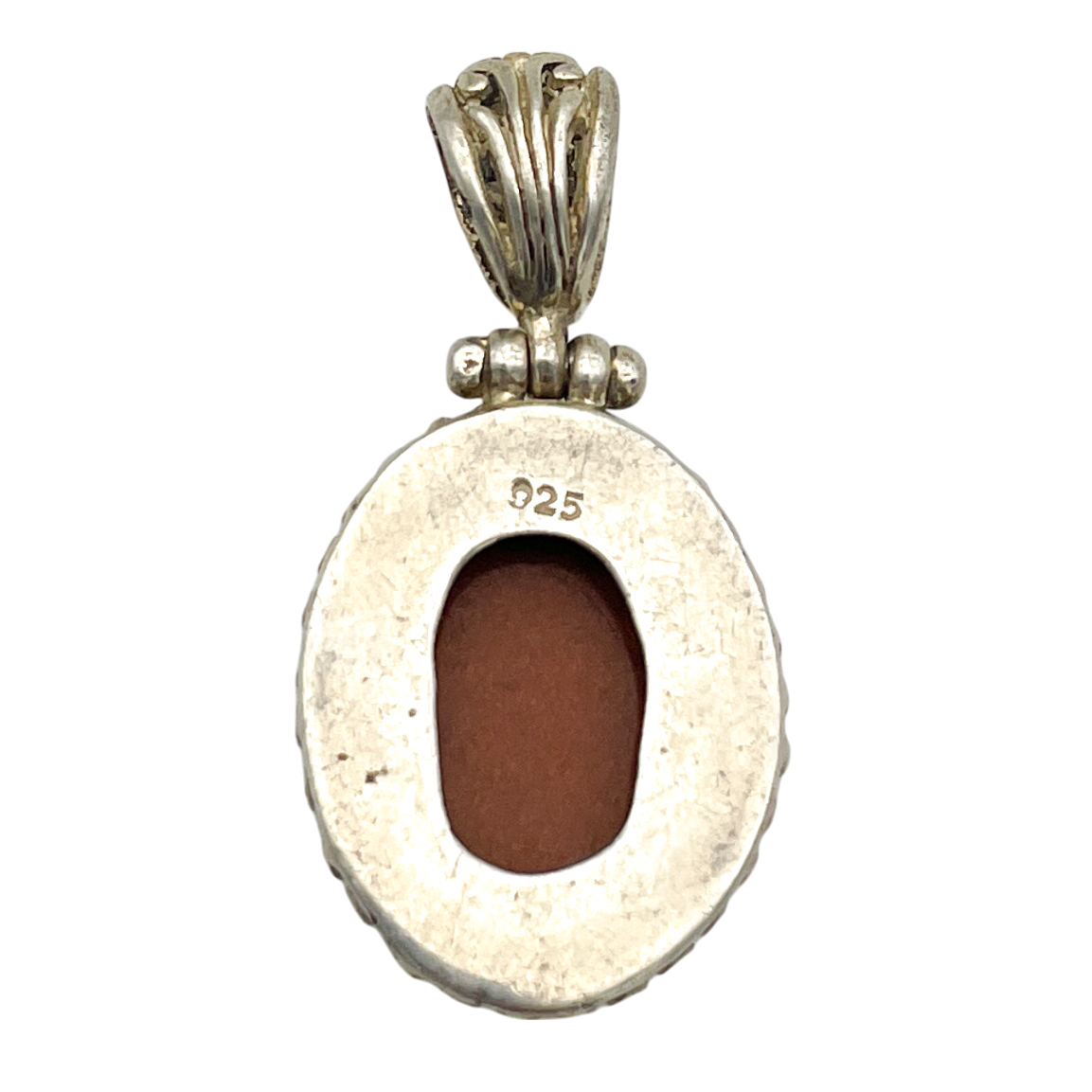 Sterling Silver Goldstone Pendant 9.6g