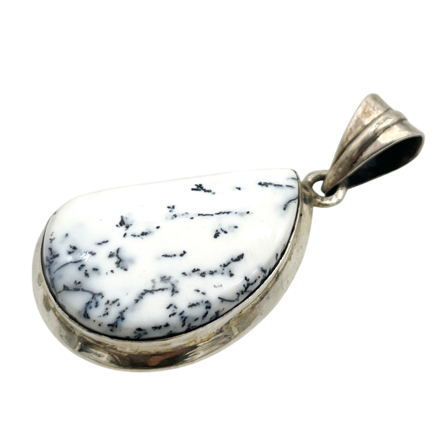 Sterling Silver Dendritic Agate Pendant