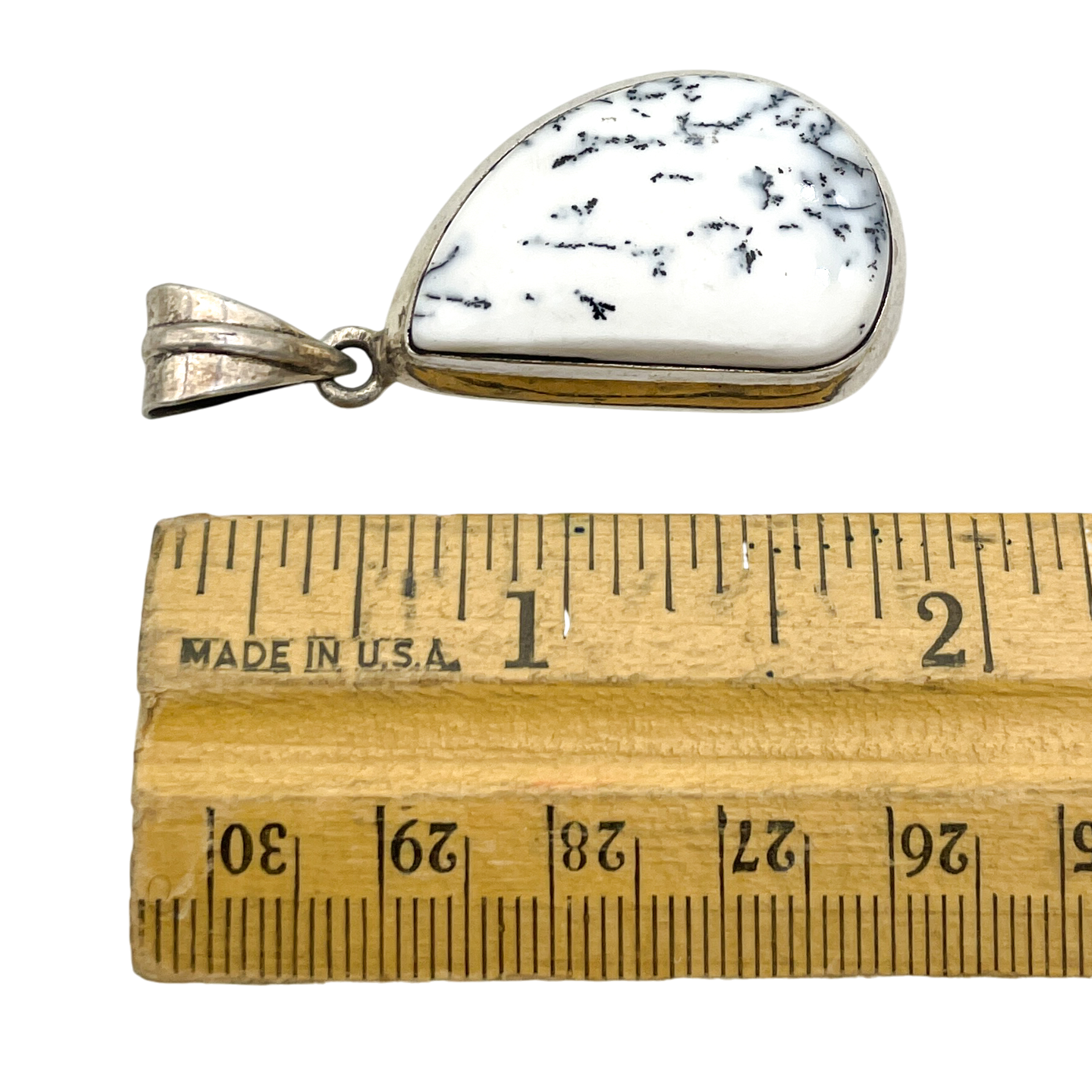 Sterling Silver Dendritic Agate Pendant