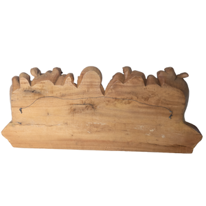 Vintage Wooden 3D Last Supper Wall Plaque