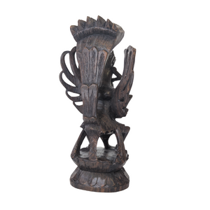 Vintage Hand Carved Vishnu Riding Garuda Figure