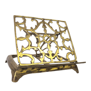 Antique Brass Book Easel Stand