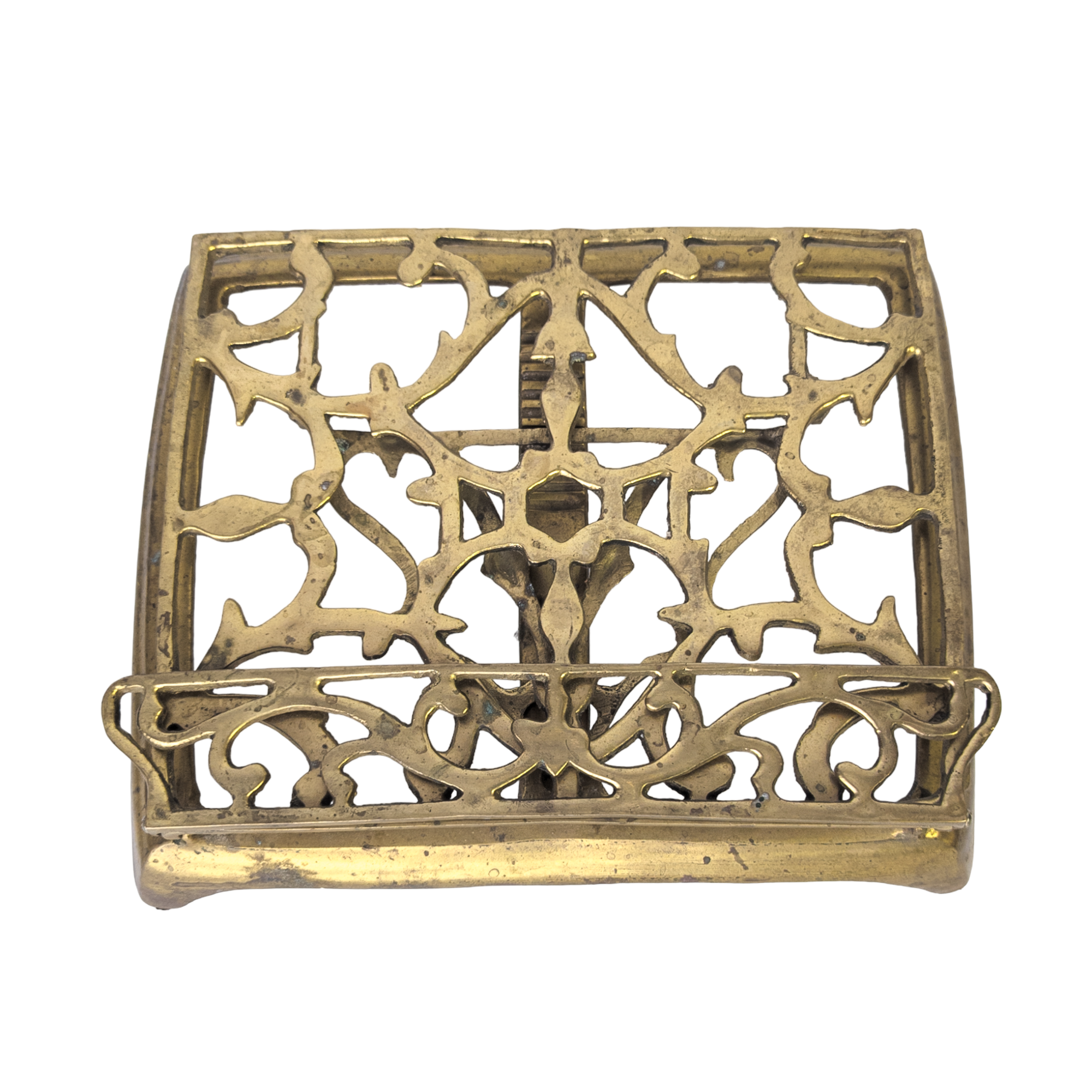 Antique Brass Book Easel Stand
