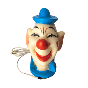 Rare 1970s Vinyl Clown Head Lamp