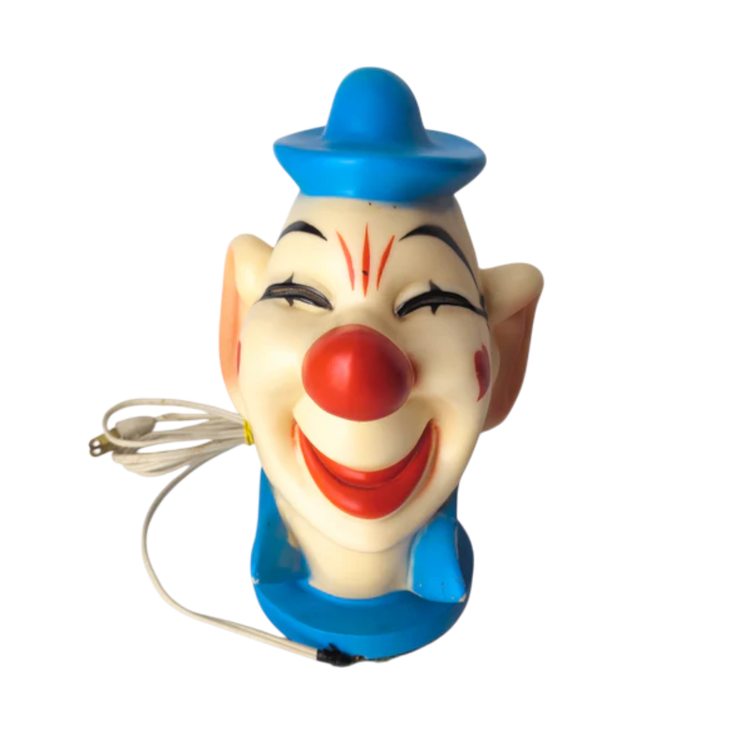 Rare 1970s Vinyl Clown Head Lamp