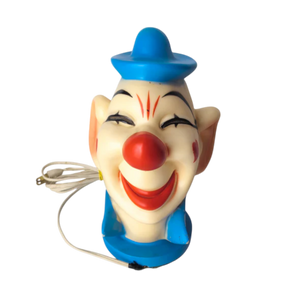 Rare 1970s Vinyl Clown Head Lamp