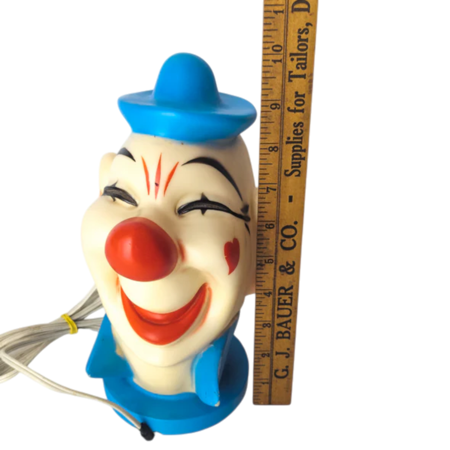 Rare 1970s Vinyl Clown Head Lamp