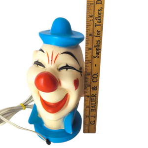 Rare 1970s Vinyl Clown Head Lamp