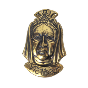 Vintage Queen Victoria Brass Door Knocker