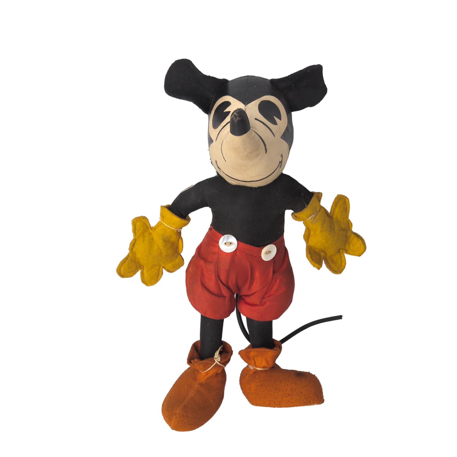 Super Rare 1930s Mickey Mouse Plush Toy Ballyhoo Curiosity Shop