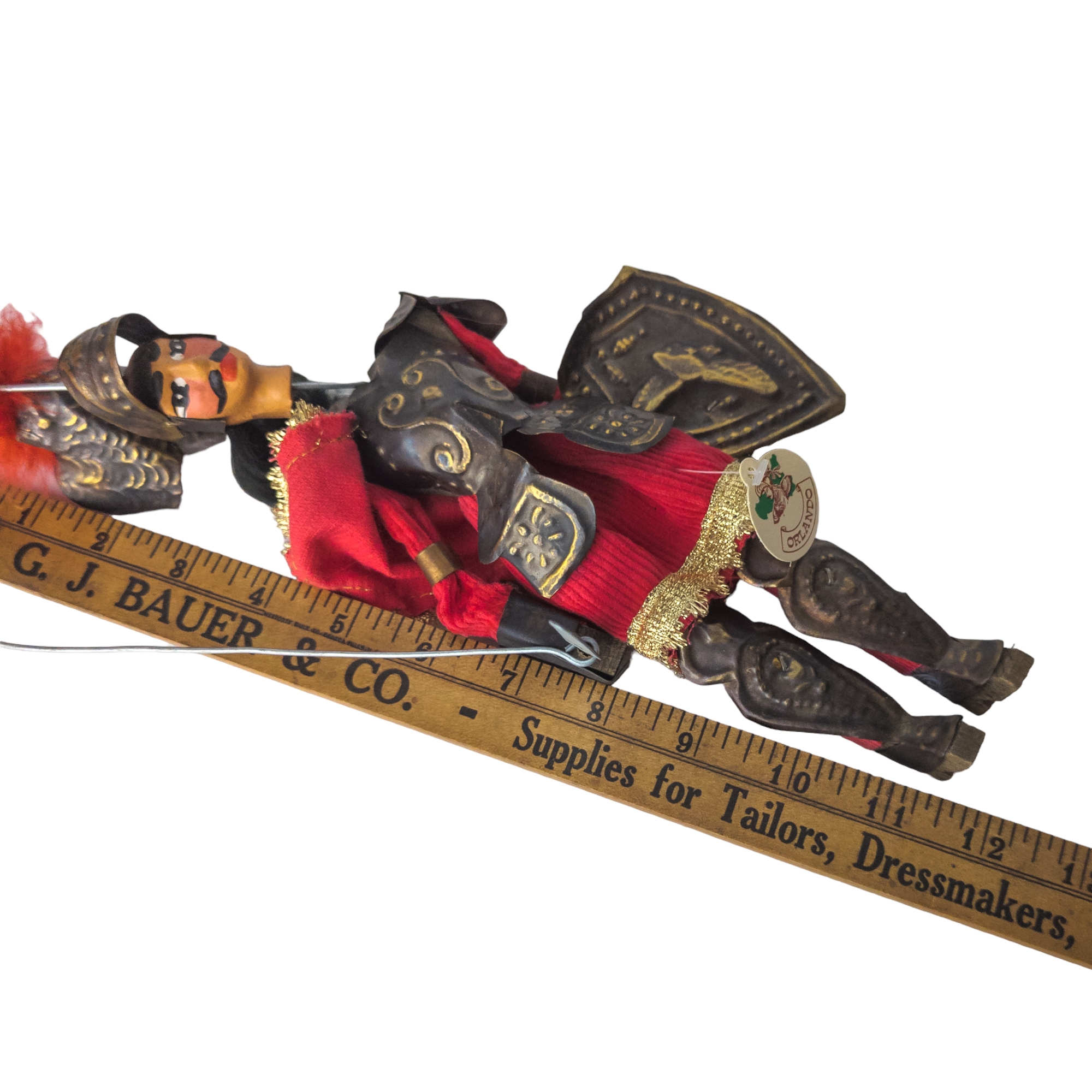 Vintage Italian Handmade Knight Marionette Puppet