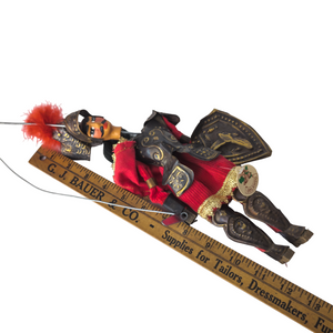 Vintage Italian Handmade Knight Marionette Puppet