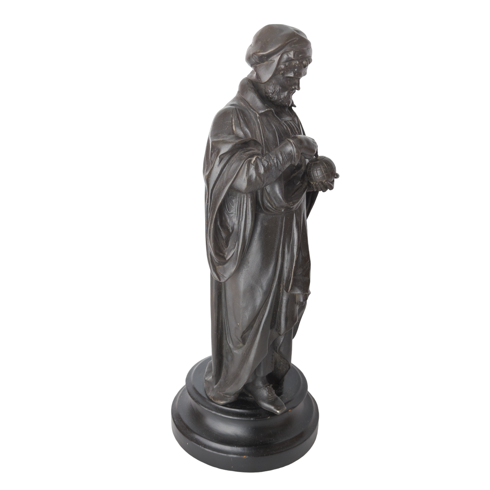 Antique Bronzed Ferdinand Magellan Statue