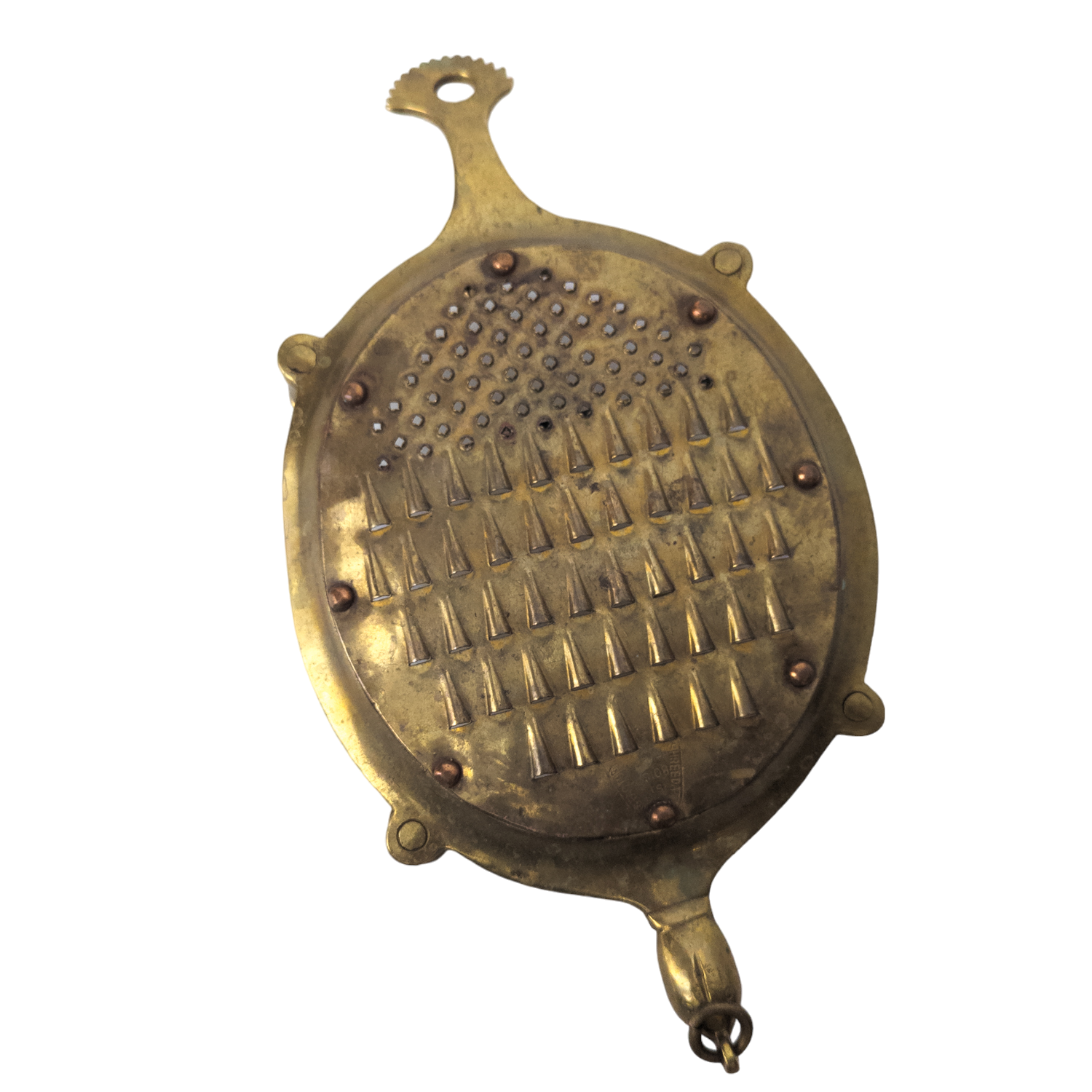 Vintage Brass Figural Turtle Food Grater