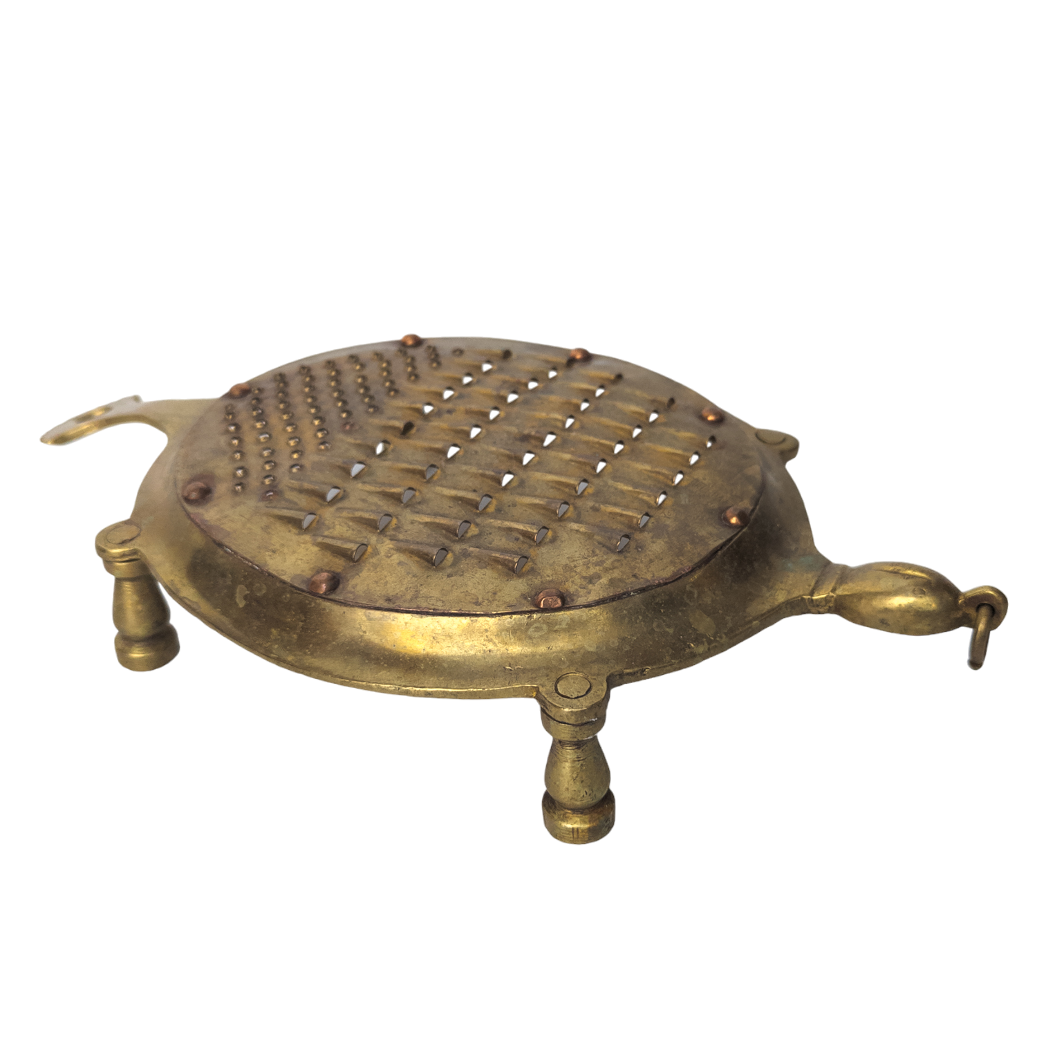 Vintage Brass Figural Turtle Food Grater