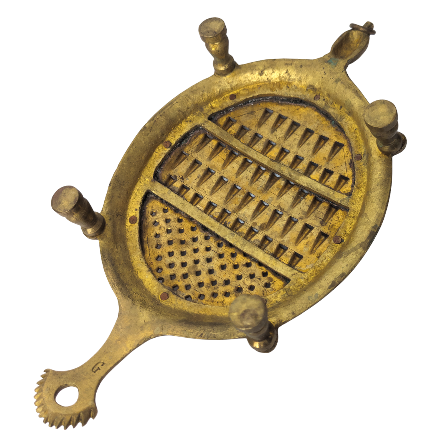 Vintage Brass Figural Turtle Food Grater