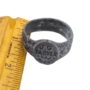 Vintage JG Carver Texas Giant Sideshow Souvenir Ring