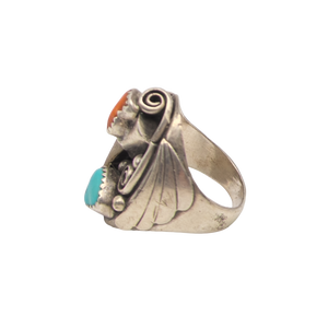 Vintage Navajo Sterling Silver Coyote Claw Ring