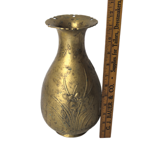 Antique Japanese Bronze Meiji Era Vase