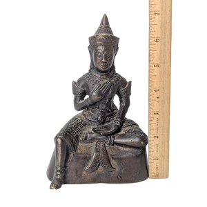 Antique Bronze Sukhothai Buddha Statue from Thailand