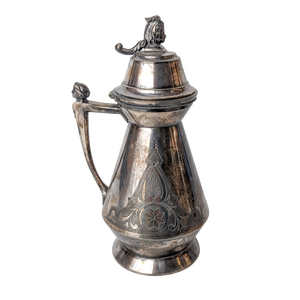Antique Victorian Silverplate Syrup Pitcher