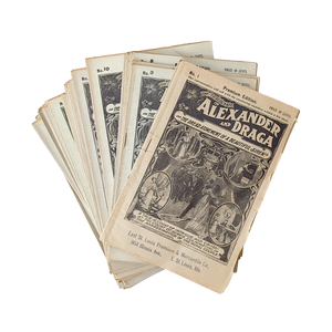 RARE Antique Alexander & Drag Serialized True Crime Story