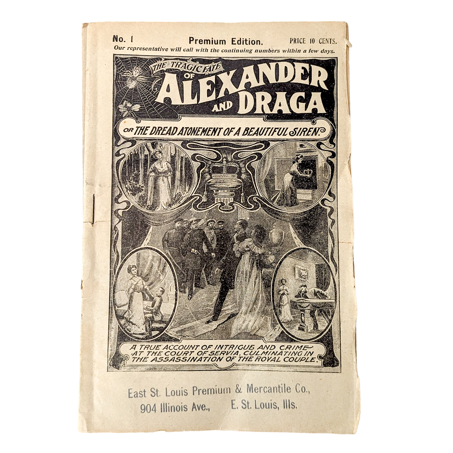 RARE Antique Alexander & Drag Serialized True Crime Story