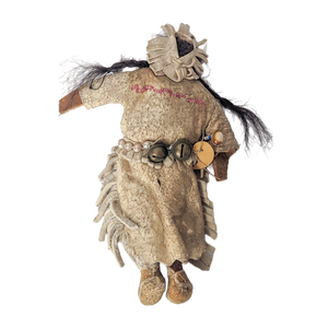 Antique Plains Native Beaded Buckskin Doll