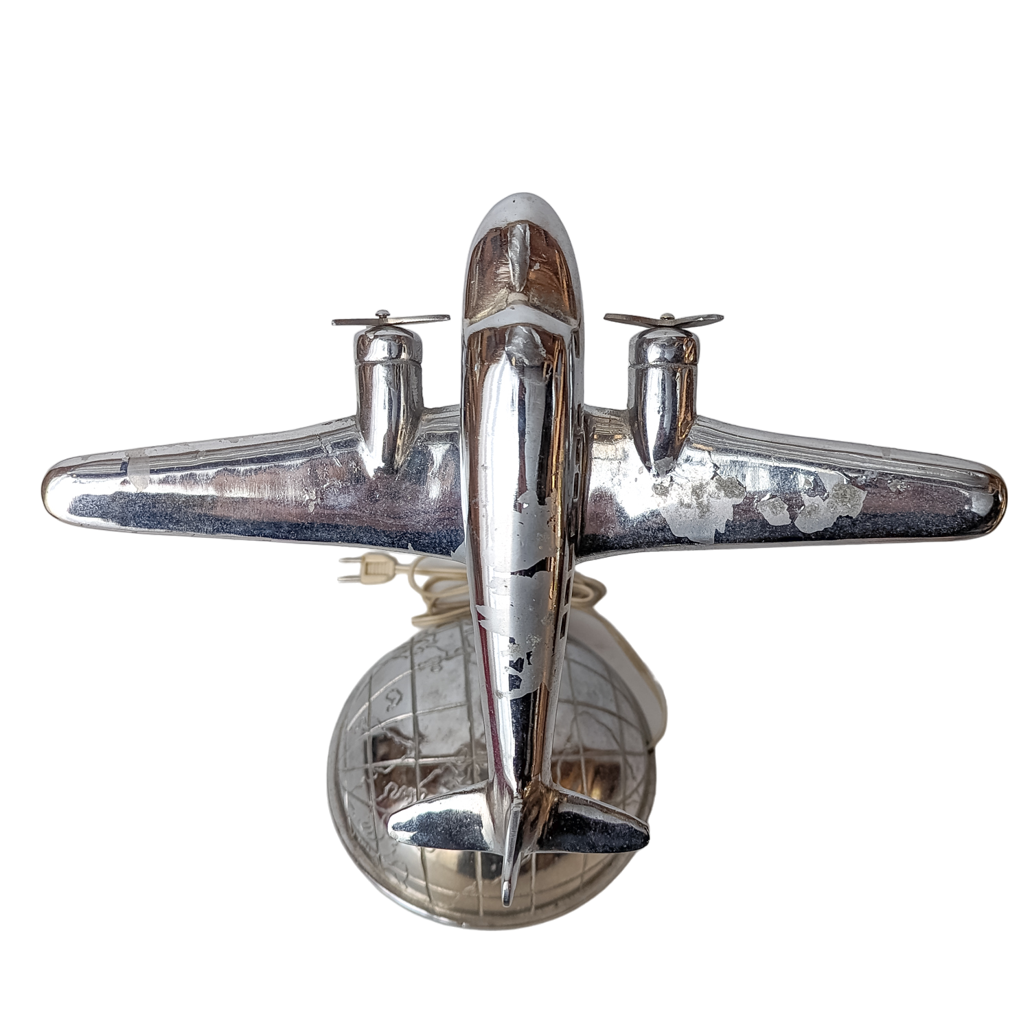 Vintage Chrome DC2 Airplane Gooseneck Lamp