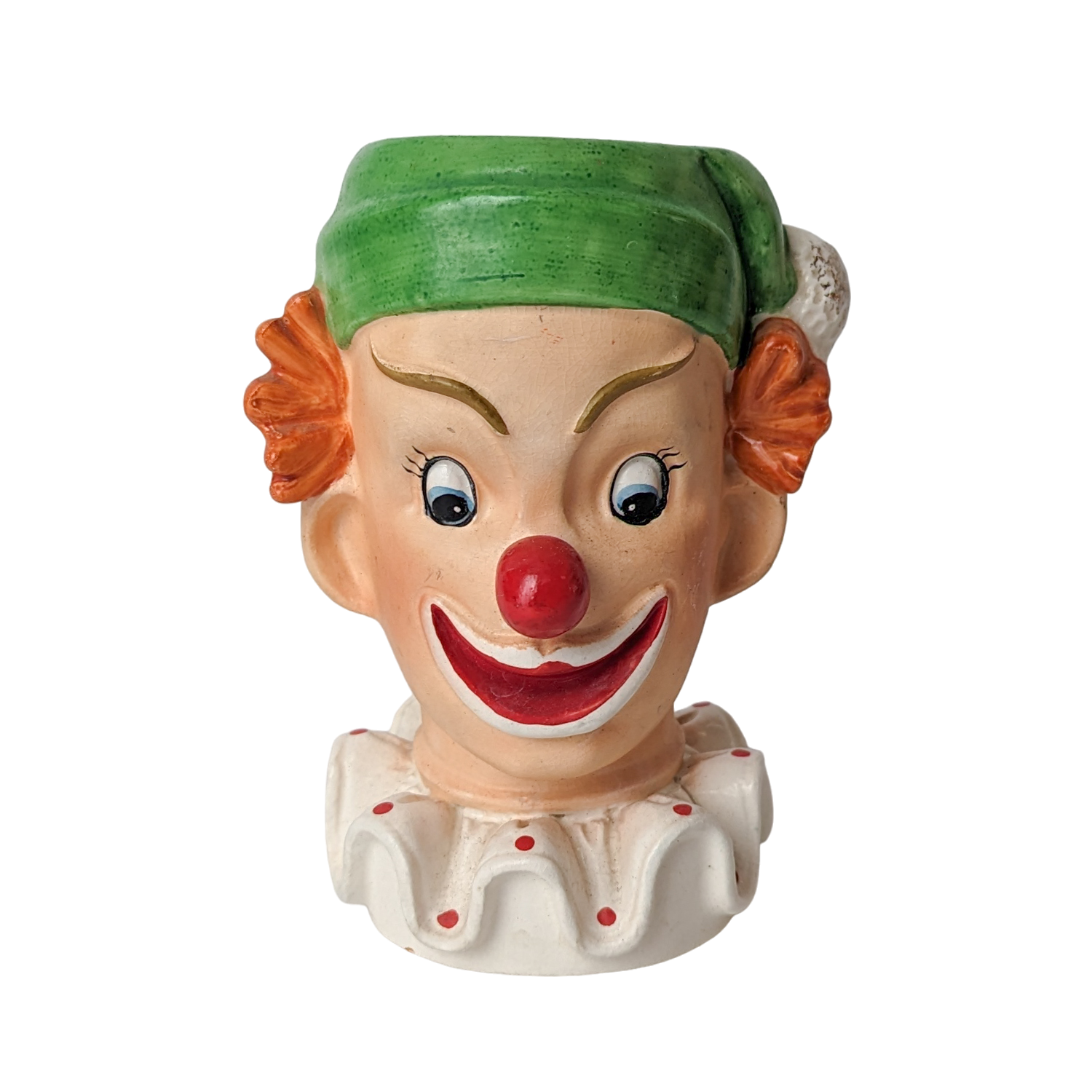 Vintage Napco Ware Porcelain Clown Vase