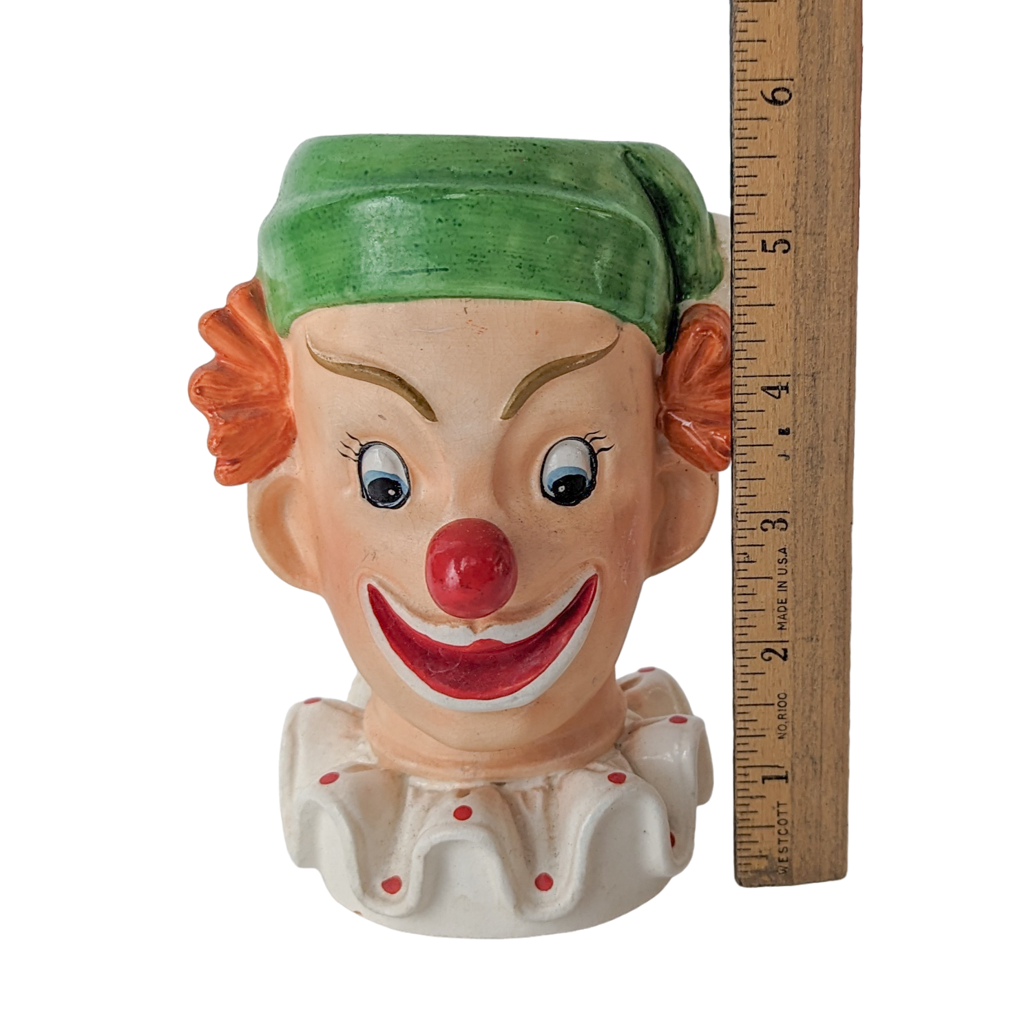 Vintage Napco Ware Porcelain Clown Vase