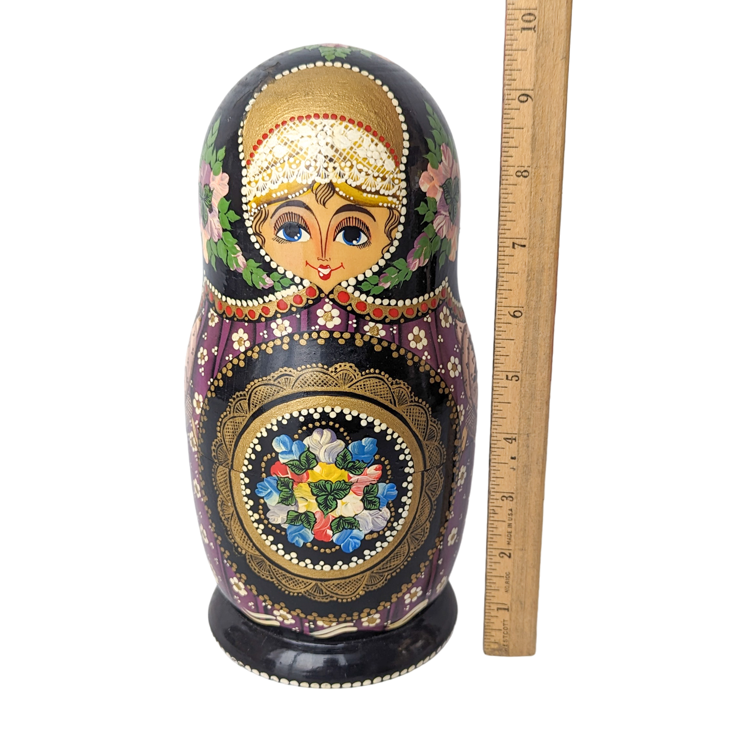Hand Painted Russian 10 Piece Nesting Doll
