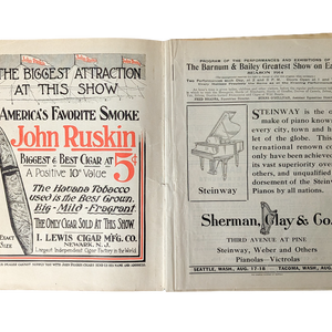 Antique Barnum & Bailey Circus Program from 1914