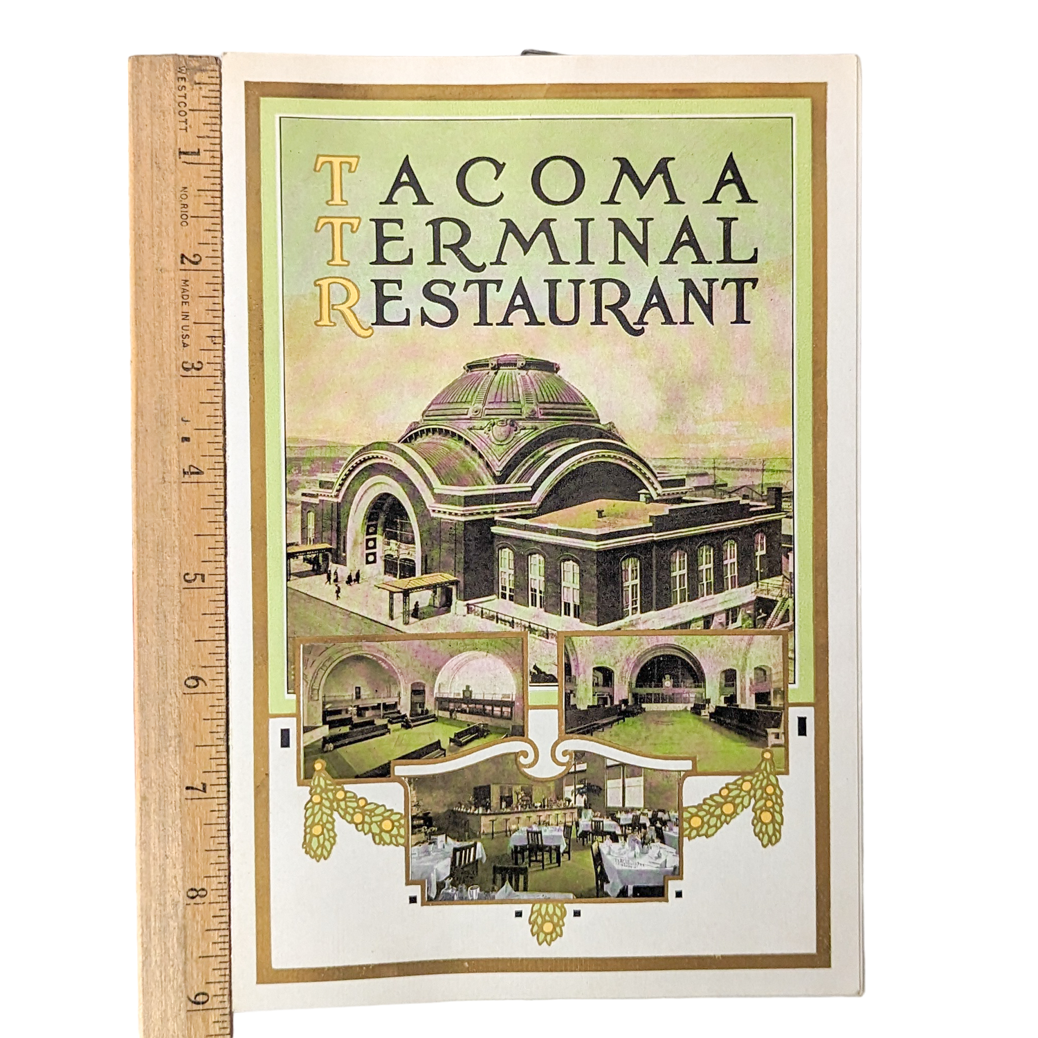 Rare Vintage Tacoma Terminal Restaurant Menu