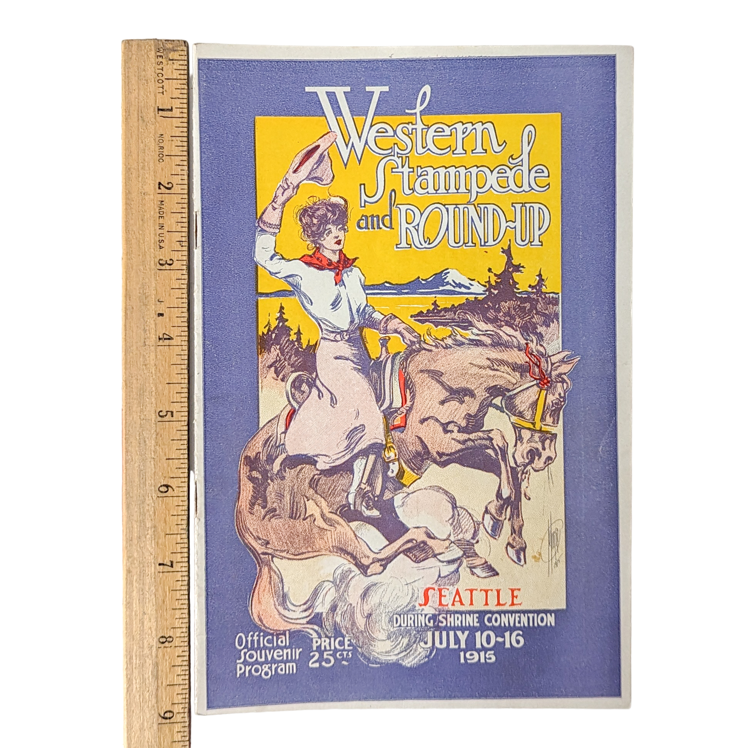 Antique Seattle Rodeo Program from 1915
