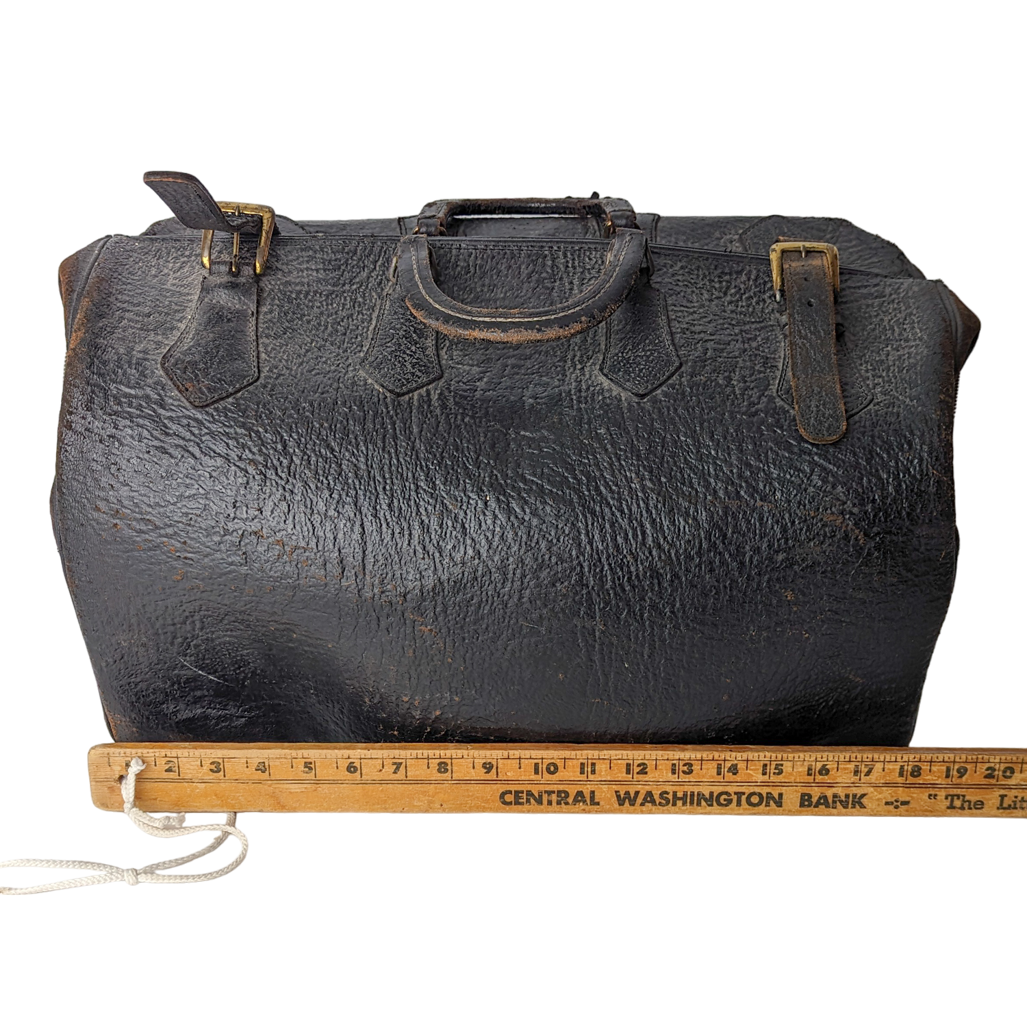 Antique Leather House Call Doctor Bag