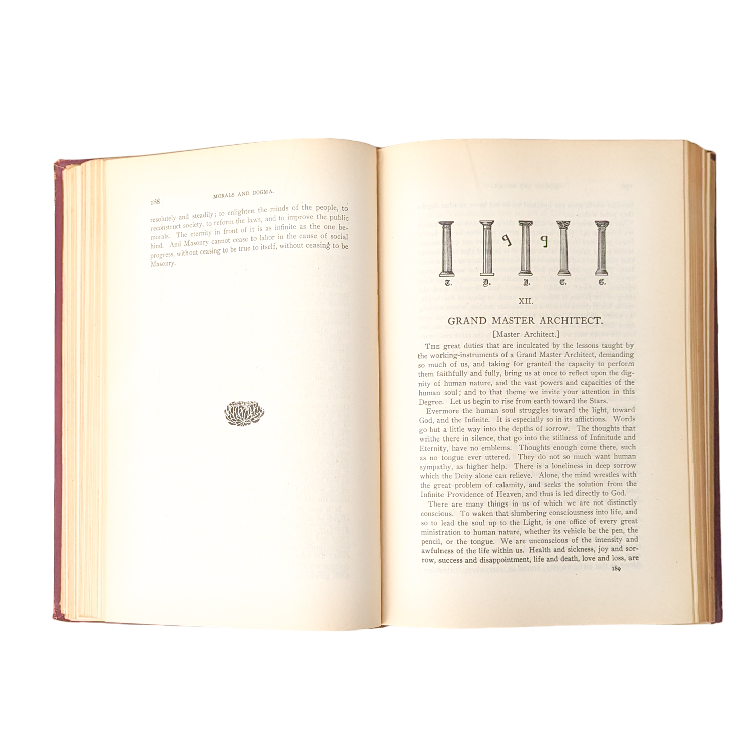 Antique 1919 Freemasonry Morals & Dogma Book