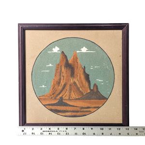 Vintage Navajo Sand Painting by M. Yazzie